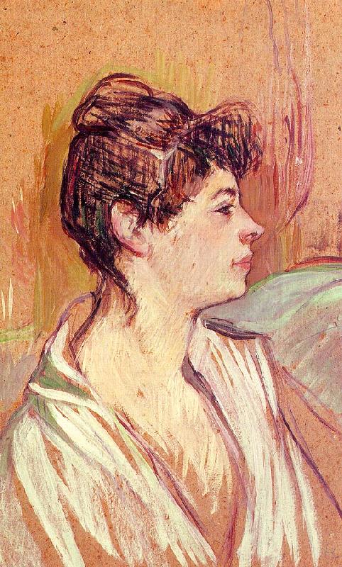  Henri  Toulouse-Lautrec Portrait of Marcelle oil painting picture
